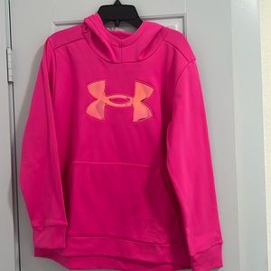 New with tags hot pink under armor hoodie